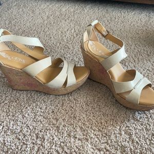 Beige wedges by KORKS